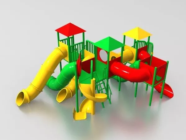 Slide For Kid Outdoor Playground 3d model