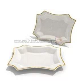 Plastic Decorative Dinner Plate 3d model