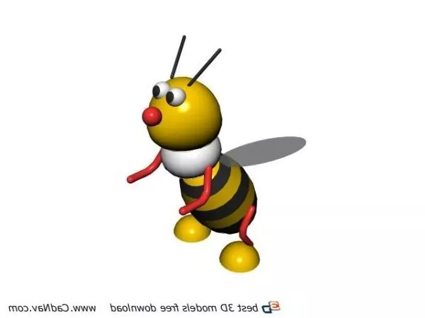 Realistic Orange Hornet 3d model