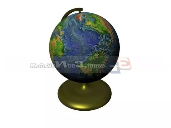 Modern School Building 3d model
