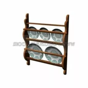 Kitchen Plate Rack 3d model