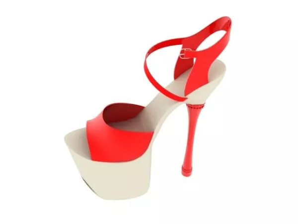 Red Shoes Iren 3d model