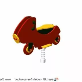 Playground Kids Spring Rocking Horse 3d model