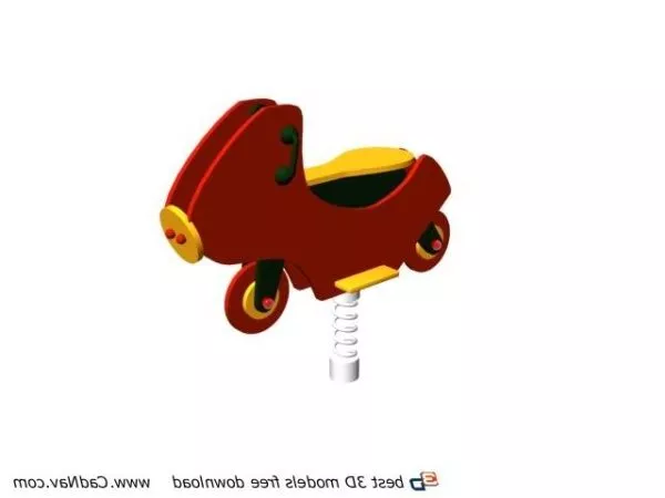 Wooden Swing 3d model