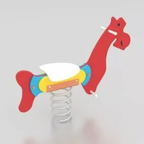 Children Playground Horse Rider 3d model