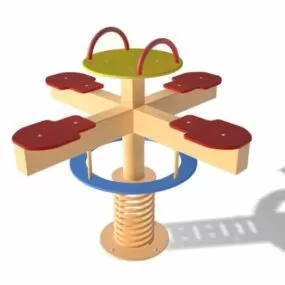 Playground Equipment Merry Go Round 3d model