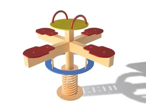 Park Children Playground With Slide 3d model