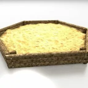 Kids Playground Sandbox 3d model