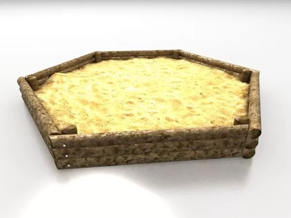Kids Playground Sandbox 3d model Kids Playground Sandbox 3d model