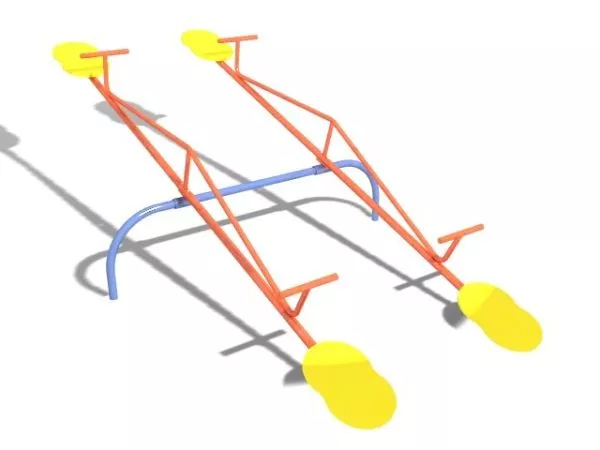 Outdoor Playground Seesaws 3d model Outdoor Playground Seesaws 3d model