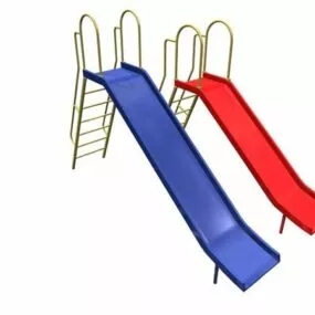 Outdoor Playground Slides With Ladder 3d model