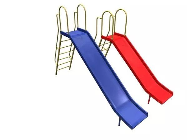Outdoor Playground Slides With Ladder 3d model Outdoor Playground Slides With Ladder 3d model