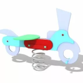 Child Playground Spring Rider 3d model