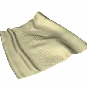 Clothing Pleated Mini Skirt 3d model