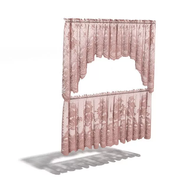Plum Lace Rod Home Pocket Valance 3d model Plum Lace Rod Home Pocket Valance 3d model