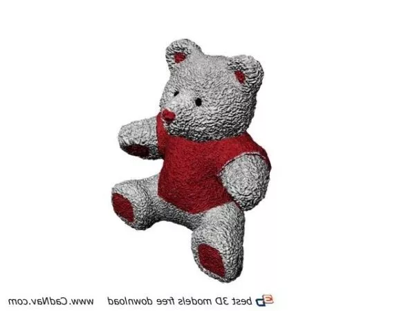 Plush Bear Toy 3d model Plush Bear Toy 3d model