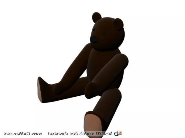 Old Teddy Bear 3d model