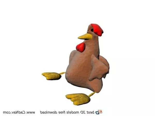 Plush Stuffed Chicken Toy 3d model Plush Stuffed Chicken Toy 3d model