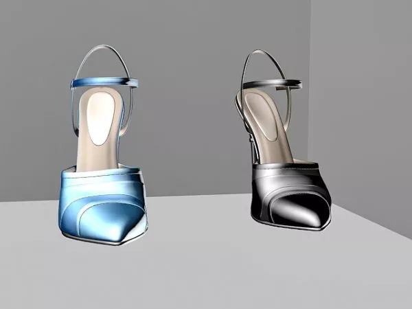 Lady Shoes 3d model