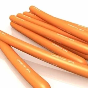Food Polish Sausages 3d model