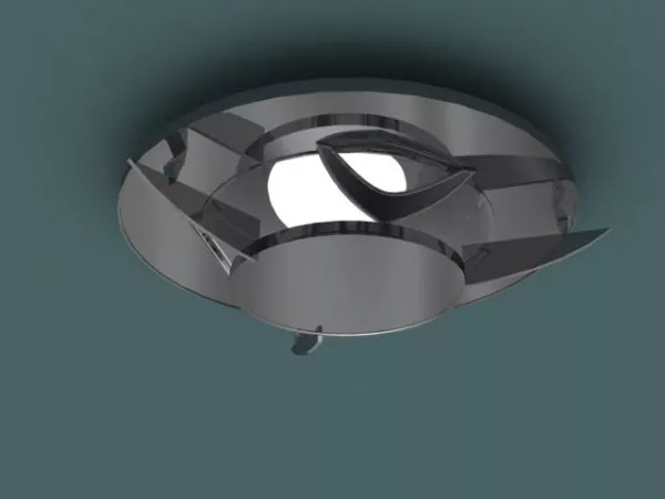 Polished Chrome Home Ceiling Lamp 3d model Polished Chrome Home Ceiling Lamp 3d model