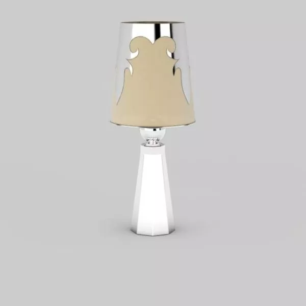 Polished Chrome Home Table Lamp 3d model Polished Chrome Home Table Lamp 3d model