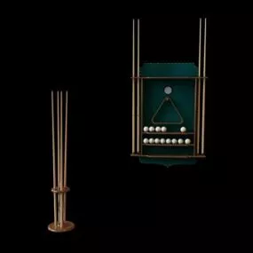 Pool Cue Billiard Equipment 3d model