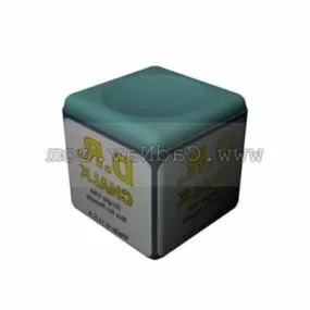 Pool Cue Chalk Equipment 3d model