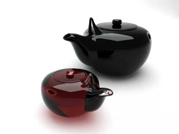 Rustic Cast Iron Teapot 3d model