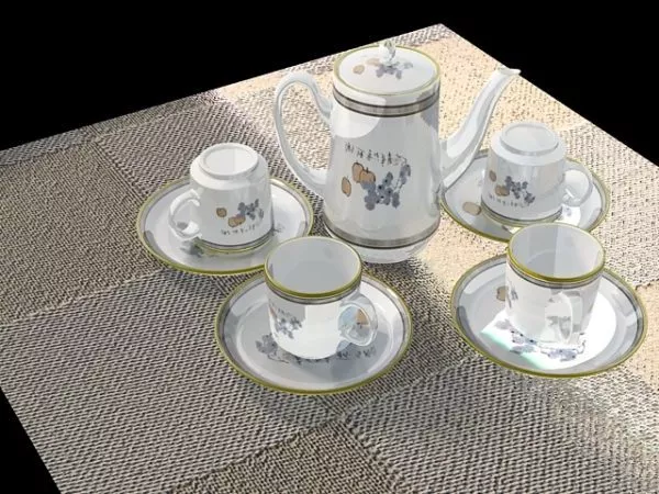 Wine Glass Cup Tableware 3d model