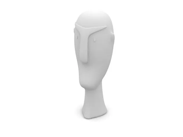 Porcelain Face Head Sculpt 3d model Porcelain Face Head Sculpt 3d model
