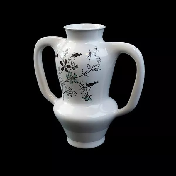 Antique Chinese Porcelain Vase With Handles 3d model Antique Chinese Porcelain Vase With Handles 3d model