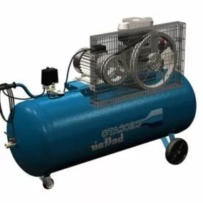 Industrial Portable Air Compressor 3d model