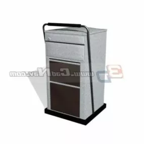 Portable Filing Cabinet Furniture 3d model