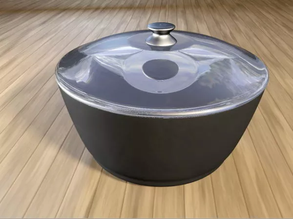 Kitchen Pot And Lid 3d model Kitchen Pot And Lid 3d model