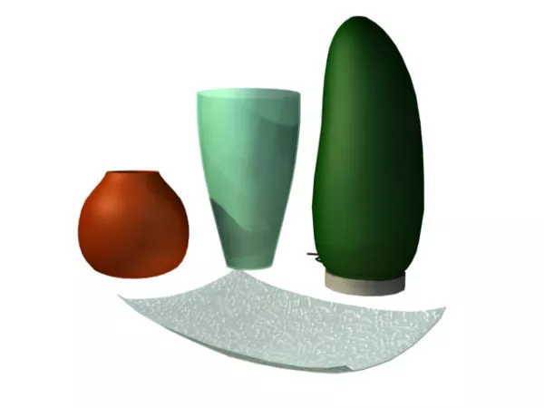 Colorful Pottery Vase 3d model Colorful Pottery Vase 3d model