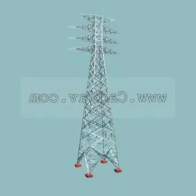 Industrial Power Transmission Tower 3d model