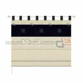 Fabric Window Shade Design 3d model