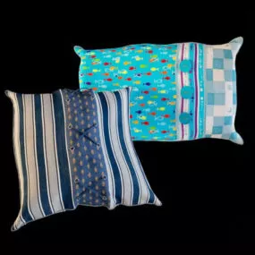 Printed Textile Decor Home Pillow 3d model
