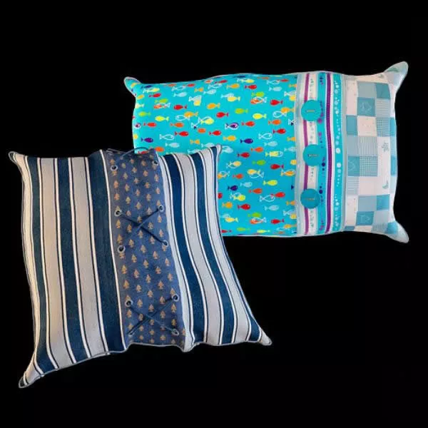 Bed Pillow White Color 3d model