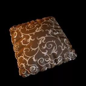 Printed Stuffed Decoration Cushion 3d model