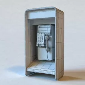 Street Public Call Box 3d model
