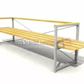 Public Space Waiting Chair Furniture 3d model