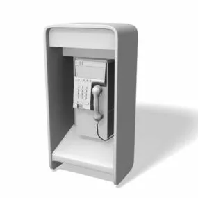 City Street Public Telephone 3d model