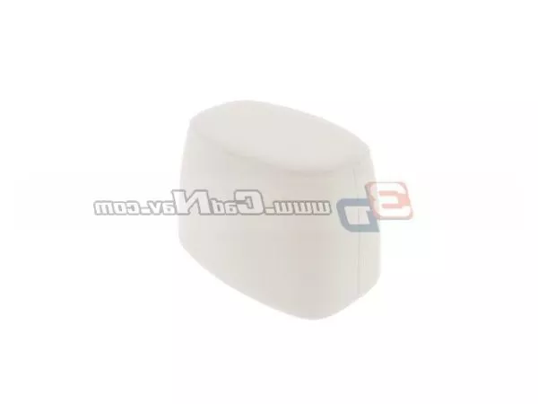 Modular Ottoman, Upholstered Stool 3d model