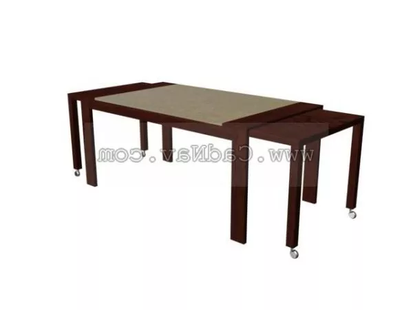 Furniture Pull-out Dining Table 3d model Furniture Pull-out Dining Table 3d model