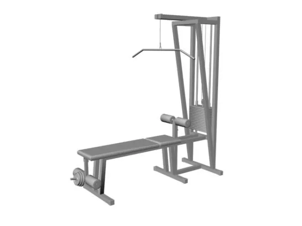 Pull-down Machine Gym Exercise Bench 3d model Pull-down Machine Gym Exercise Bench 3d model
