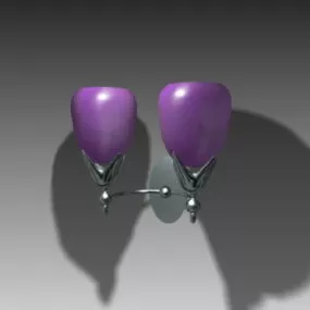 Purple Color Home Wall Lamp 3d model