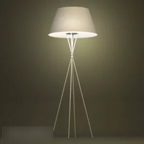 Quad Legs Floor Lamp 3d model