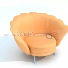Interior Queen Sofa Chair Furniture 3d model